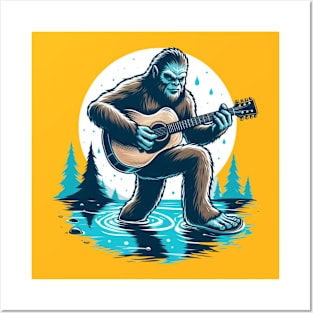 Bigfoot singing Posters and Art